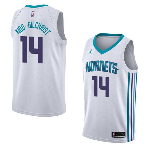 Men 14 Michael Kidd-Gilchrist White Charlotte Hornets Jersey Fanatics - fastssd - NBA Jersey - nRevo