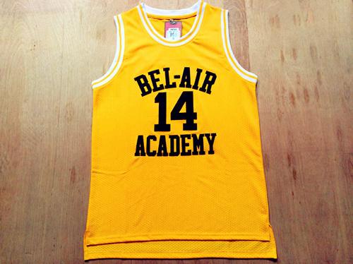 Men 14 Will Smith Jersey Yellow Bel-Air Academy Jersey Swingman - fastssd - NBA Jersey - nRevo