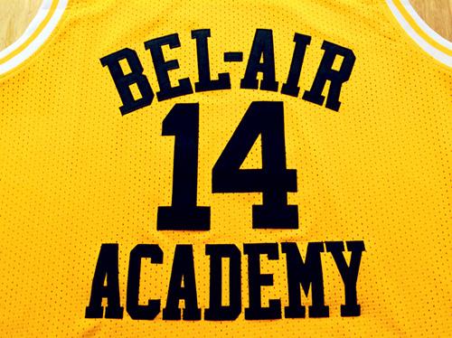 Men 14 Will Smith Jersey Yellow Bel-Air Academy Jersey Swingman - fastssd - NBA Jersey - nRevo