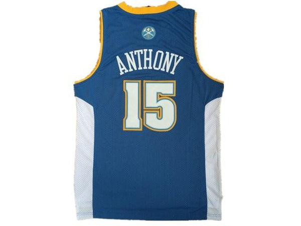 Men 15 Carmelo Anthony Jersey Blue Denver Nuggets Jersey Swingman - fastssd - NBA Jersey - nRevo
