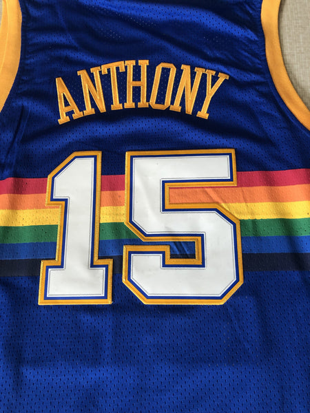 Men 15 Carmelo Anthony Jersey Special Blue Denver Nuggets Jersey Hardwood Classics - fastssd - NBA Jersey - nRevo