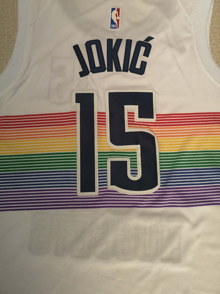 Men 15 Nikola Jokic Jersey Special White Denver Nuggets Jersey Swingman - fastssd - NBA Jersey - nRevo