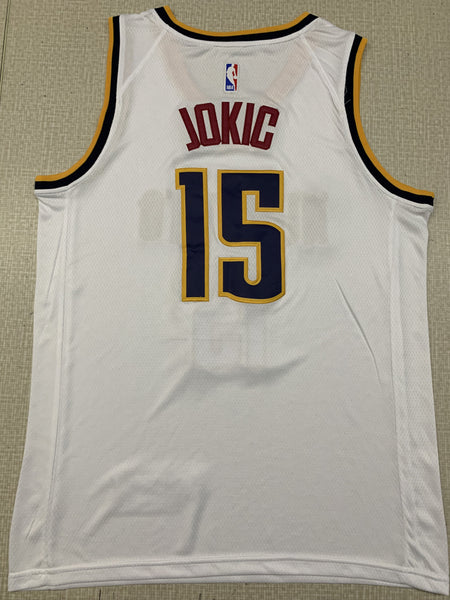 Men 15 Nikola Jokic Jersey White Denver Nuggets Jersey Swingman - fastssd - NBA Jersey - nRevo