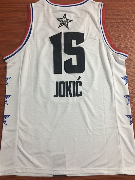 Men 15 Nikola Jokic Jersey White Denver Nuggets Jersey Swingman - fastssd - NBA Jersey - nRevo
