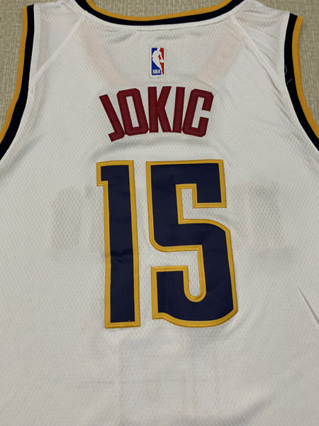 Men 15 Nikola Jokic Jersey White Denver Nuggets Jersey Swingman - fastssd - NBA Jersey - nRevo
