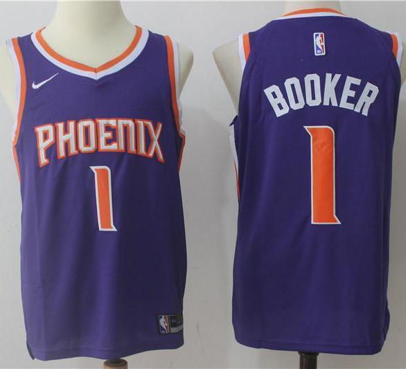 Men 1 Devin Booker Jersey Purple Phoenix Suns City Edition Jersey Authentic Player - fastssd - NBA Jersey - nRevo
