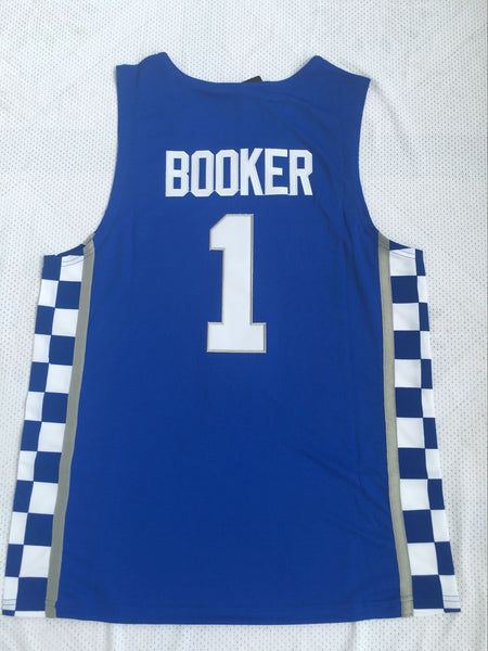 Men 1 Devin Booker Jersey Blue Kentucky Wildcats Jersey Swingman - fastssd - NBA Jersey - nRevo