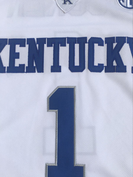 Men 1 Devin Booker Jersey White Kentucky Wildcats Jersey Swingman - fastssd - NBA Jersey - nRevo