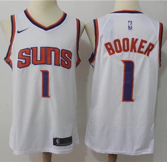 Men 1 Devin Booker Jersey White Phoenix Suns Jersey Swingman Fanatics - fastssd - NBA Jersey - nRevo