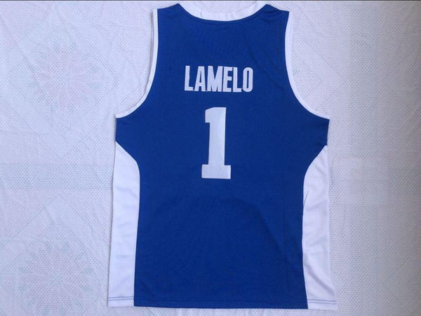 Men 1 Lamelo Ball Jersey Blue Vytautas Lithuania Jersey Swingman Fanatics