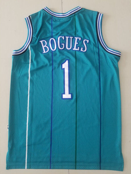 Men 1 Muggsy Bogues Jersey Blue Charlotte Hornets Jersey Fanatics - fastssd - NBA Jersey - nRevo