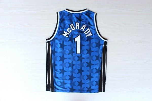 Men 1 Tracy McGrady Jersey Dark Blue Orlando Magics Jersey Swingman Fanatics
