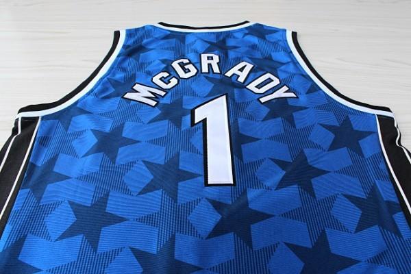 Men 1 Tracy McGrady Jersey Dark Blue Orlando Magics Jersey Swingman Fanatics