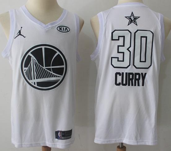 Men 2018 All Star Stephen Curry Jersey White Golden State Warrior - fastssd - NBA Jersey - nRevo