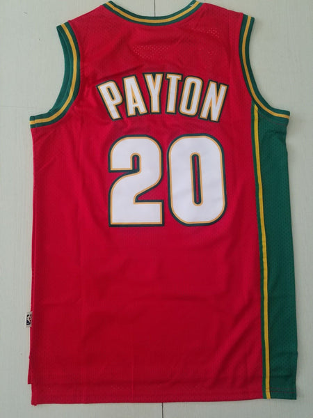 Men 20 Gary Payton Jersey Red Seattle Supersonics Jersey Hardwood Classics - fastssd - NBA Jersey - nRevo