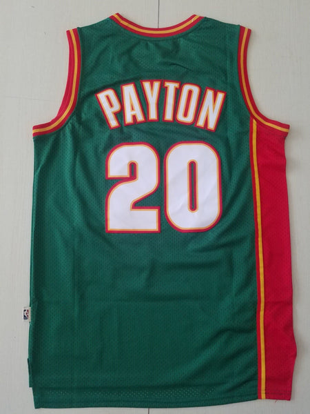Men 20 Gary Payton Jersey Green Seattle Supersonics Jersey Hardwood Classics - fastssd - NBA Jersey - nRevo