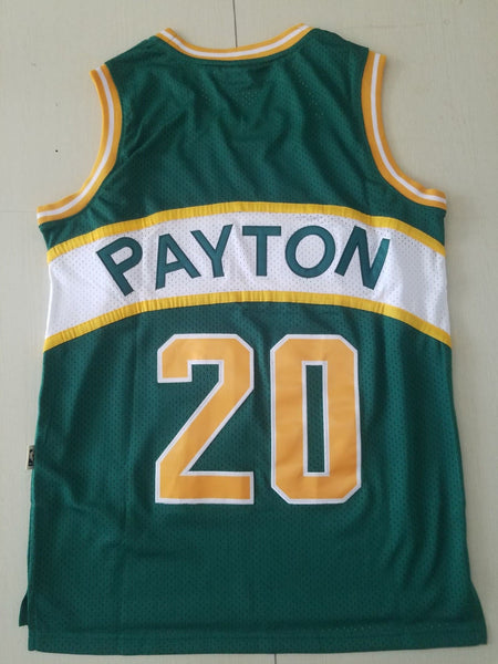 Men 20 Gary Payton Jersey Green Seattle Supersonics Jersey Swingman - fastssd - NBA Jersey - nRevo