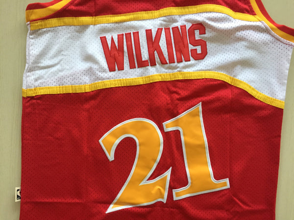 Men 21 Dominique Wilkins Jersey Red Atlanta Hawks Jersey Swingman Fanatics - fastssd - NBA Jersey - nRevo