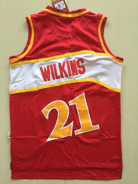 Men 21 Dominique Wilkins Jersey Red Atlanta Hawks Jersey Swingman Fanatics - fastssd - NBA Jersey - nRevo