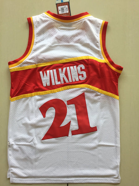 Men 21 Dominique Wilkins Jersey White Atlanta Hawks Jersey Swingman Fanatics - fastssd - NBA Jersey - nRevo