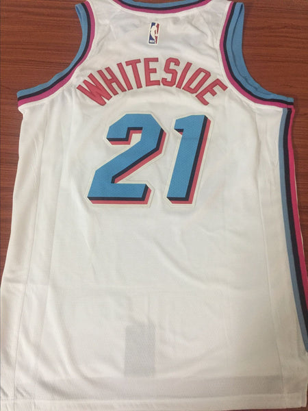 Men 21 Hassan Whiteside City Jersey White Miami Heat Jersey Fanatics Swingman - fastssd - NBA Jersey - nRevo