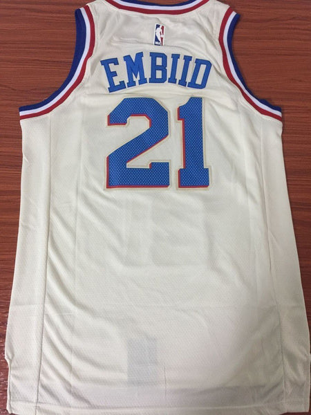 Men 21 Joel Embiid City Jersey White Philadelphia 76ers City Edition Fanatics - fastssd - NBA Jersey - nRevo
