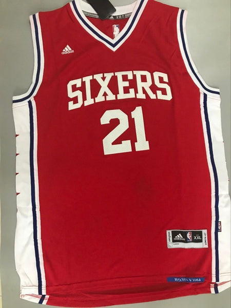Men 21 Joel Embiid Jersey Red Philadelphia 76ers Swingman Jersey Fanatics - fastssd - NBA Jersey - nRevo
