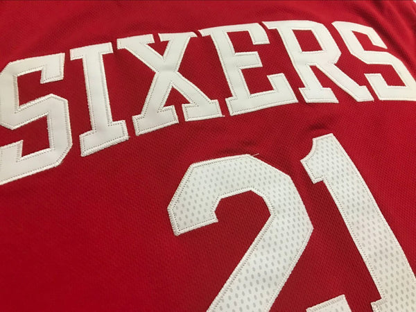 Men 21 Joel Embiid Jersey Red Philadelphia 76ers Swingman Jersey Fanatics - fastssd - NBA Jersey - nRevo
