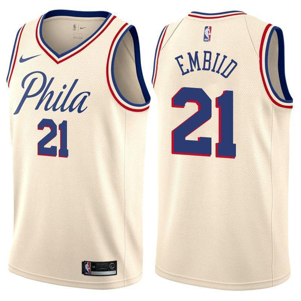 Men 21 Joel Embiid Jersey White City Edition Philadelphia 76ers Jersey - fastssd - NBA Jersey - nRevo