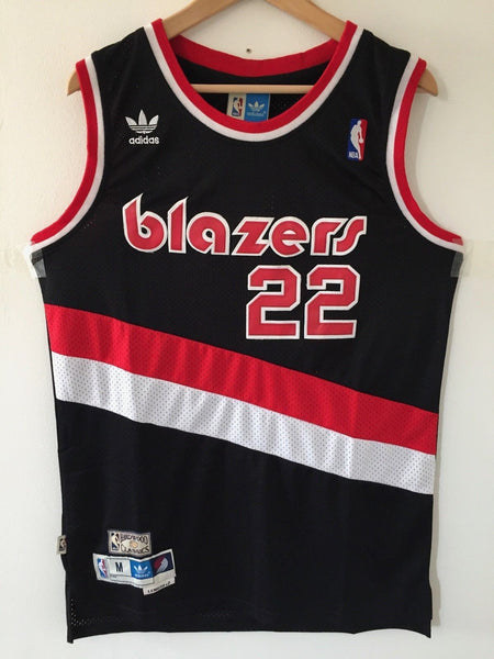 Men 22 Clyde Drexler Jersey Black Portland Trailblazers Swingman Jersey - fastssd - NBA Jersey - nRevo