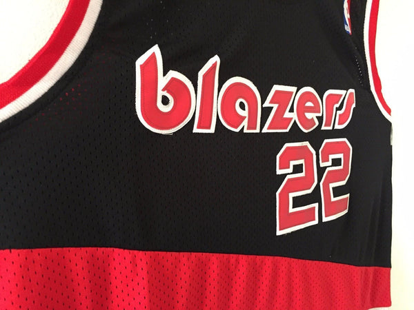 Men 22 Clyde Drexler Jersey Black Portland Trailblazers Swingman Jersey - fastssd - NBA Jersey - nRevo