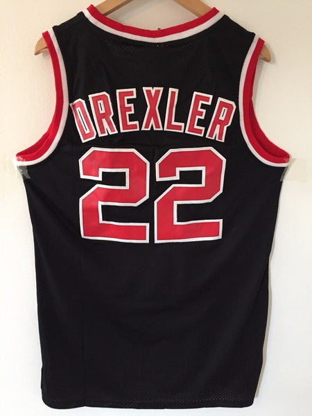Men 22 Clyde Drexler Jersey Black Portland Trailblazers Swingman Jersey - fastssd - NBA Jersey - nRevo
