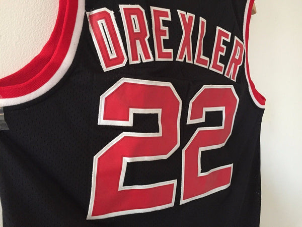 Men 22 Clyde Drexler Jersey Black Portland Trailblazers Swingman Jersey - fastssd - NBA Jersey - nRevo