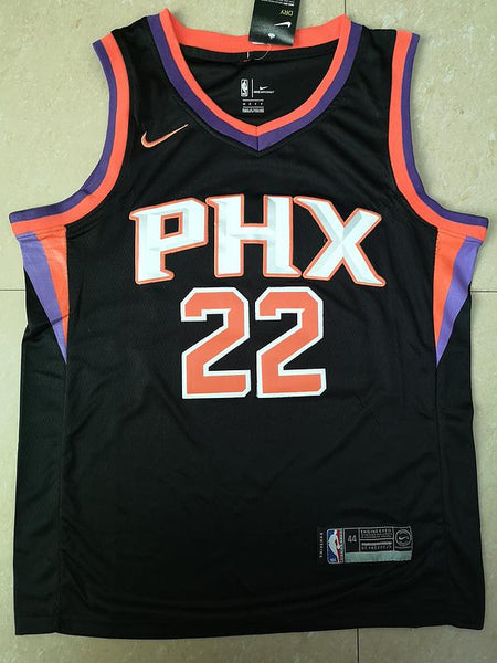Men 22 Deandre Ayton Jersey Black Phoenix Suns Jersey Swingman Fanatics