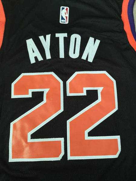 Men 22 Deandre Ayton Jersey Black Phoenix Suns Jersey Swingman Fanatics