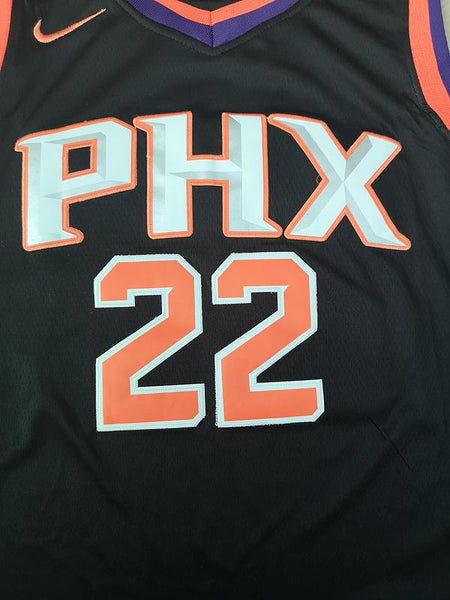 Men 22 Deandre Ayton Jersey Black Phoenix Suns Jersey Swingman Fanatics
