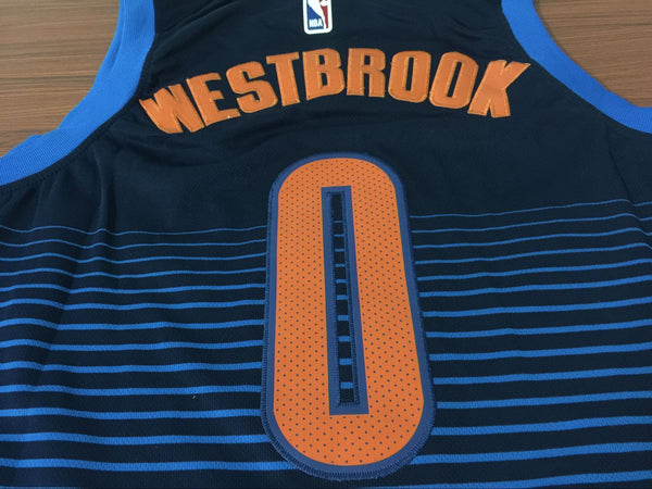 Men 0 Russell Westbrook Jersey Blue Oklahoma City Thunder Jersey Fanatics - fastssd - NBA Jersey - nRevo