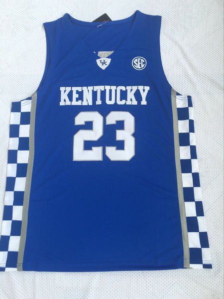 Men 23 Anthony Davis Jersey Blue Kentucky Wildcats Jersey Swingman - fastssd - NBA Jersey - nRevo