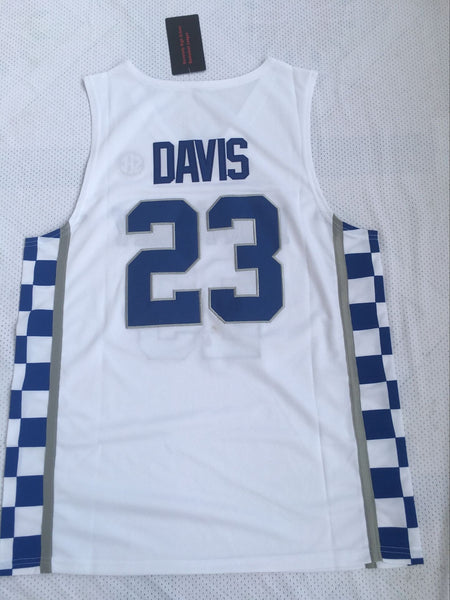 Men 23 Anthony Davis Jersey White Kentucky Wildcats Jersey Swingman - fastssd - NBA Jersey - nRevo
