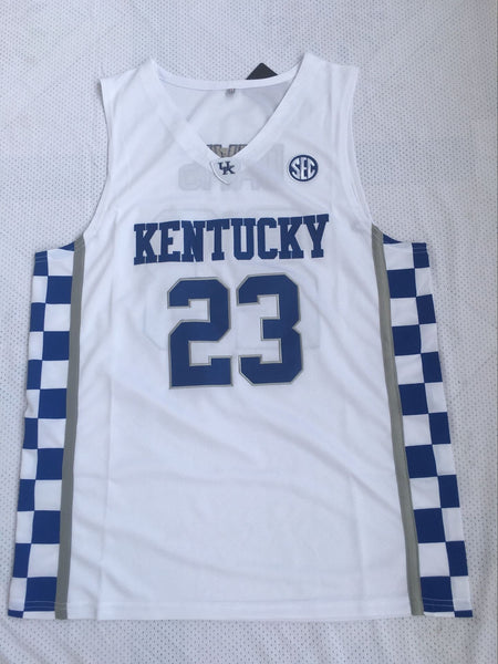 Men 23 Anthony Davis Jersey White Kentucky Wildcats Jersey Swingman - fastssd - NBA Jersey - nRevo