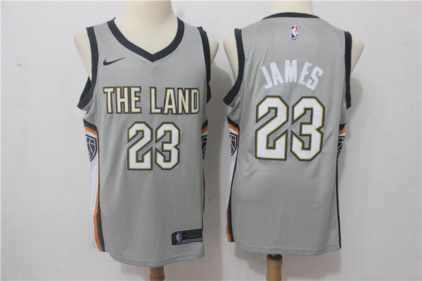 Men Cleveland Cavaliers 23 Lebron James Jersey Gray the Land Fanatics - fastssd - NBA Jersey - nRevo