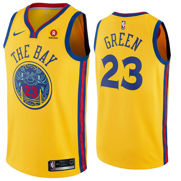 Men 23 Draymond Green City Jersey Yellow Golden State Warriors The Bay - fastssd - NBA Jersey - nRevo