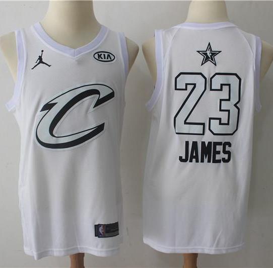 Men 2018 All Star CAVS 23 Lebron James Jersey White Cleveland Cavaliers - fastssd - NBA Jersey - nRevo