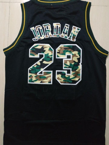 Men 23 Michael Jordan Jersey Army Black Chicago Bulls Jersey Swingman - fastssd - NBA Jersey - nRevo