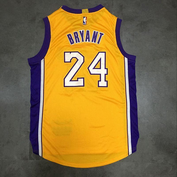 Men 24 Kobe Bryant Jersey Yellow Los Angeles Lakers Swingman Jersey - fastssd - NBA Jersey - nRevo
