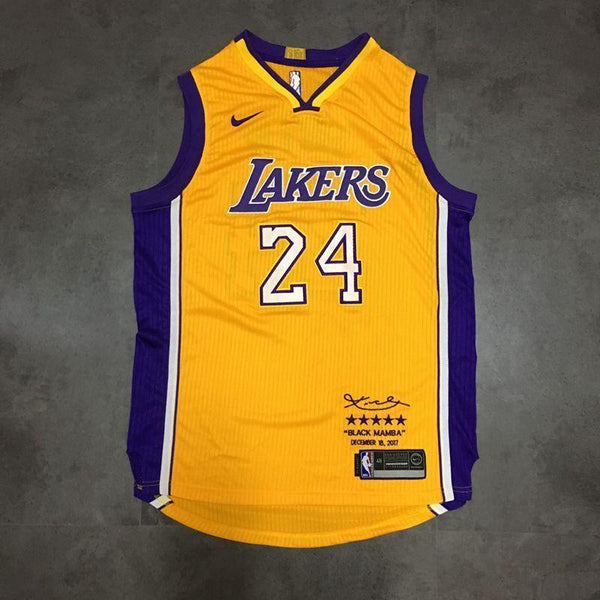 Men 24 Kobe Bryant Jersey Yellow Los Angeles Lakers Swingman Jersey - fastssd - NBA Jersey - nRevo