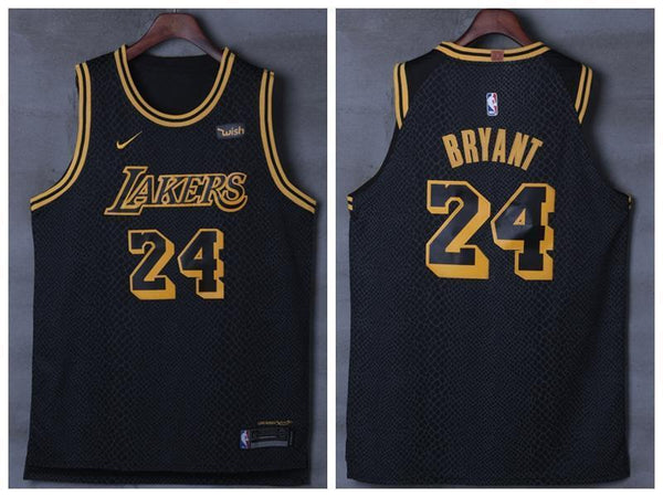 Men 24 Kobe Bryant Jersey City Edition Black Los Angeles Lakers Jersey Player - fastssd - NBA Jersey - nRevo