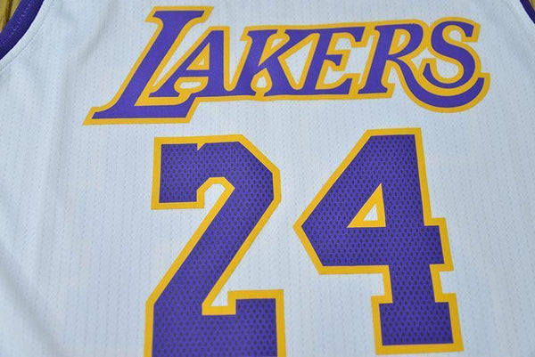 Men 24 Kobe Bryant Jersey White Los Angeles Lakers Swingman Jersey - fastssd - NBA Jersey - nRevo