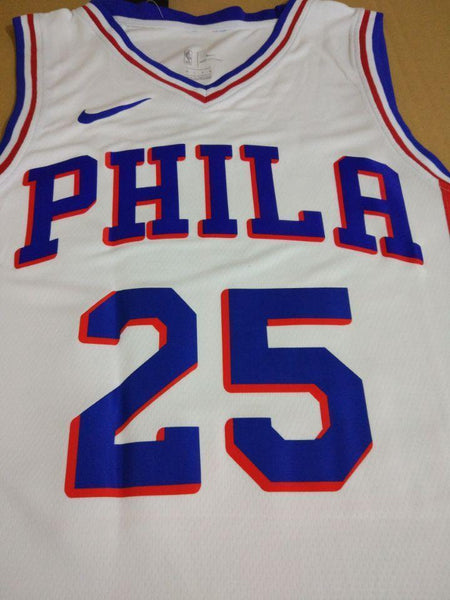 Men 25 Ben Simmons 76ers Jersey White Philadelphia 76ers Jersey Swingman - fastssd - NBA Jersey - nRevo