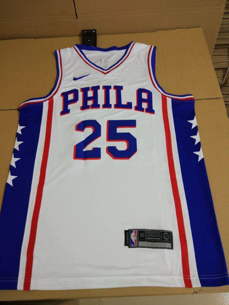 Men 25 Ben Simmons 76ers Jersey White Philadelphia 76ers Jersey Swingman - fastssd - NBA Jersey - nRevo